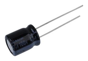 NICHICON UHE2A470MPD1TD 铝电解电容, 47uF, 100V, 径向引线
