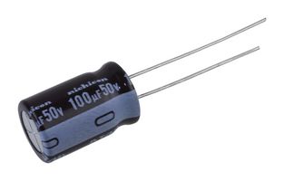 NICHICON UPJ1H101MPD6TD 铝电解电容, 100uF, 50V, 径向引线
