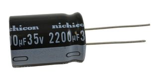 NICHICON UHE1V222MHD6TN 铝电解电容, 2200uF, 35V, 径向引线