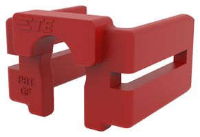 TE CONNECTIVITY 2334614-1 盖, 1路, PBT, 红色