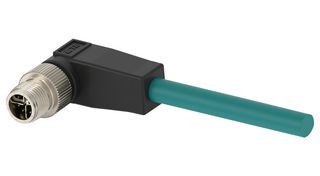 TE CONNECTIVITY TAX3822A202-005. 传感器线缆, 8P 直角 M12 公-自由线端/5M