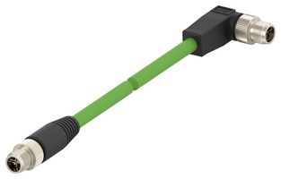 TE CONNECTIVITY TAX38825102-005 SENSOR CORD, 8P M12 PLUG-R/A M12 PLUG/5M