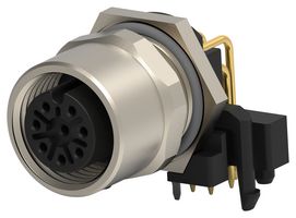 TE CONNECTIVITY T4145035081-002. 传感器连接器, 8路, 母, 面板