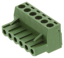 MULTICOMP PRO MCTC-10D06 TERMINAL BLOCK PLUGGABLE, 6 POSITION, 24