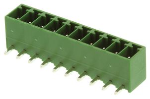 MULTICOMP PRO MCTE-03A10 TERM BLOCK, HEADER, R/A, 10POS, 3.5MM