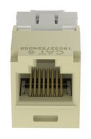 PANDUIT CJ688TGEI-24 连接器, RJ45, 插座, 8P8C, 1端口, 象牙色