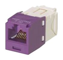 PANDUIT CJ688TGVL-24 连接器, RJ45, 插座, 8P8C, 1端口, 紫色