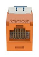 PANDUIT CJ6X88TGOR-24 连接器, RJ45, 插座, 8P8C, 1端口, 橙色