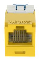 PANDUIT CJ6X88TGYL-24 RJ45 CONN, JACK, 8P8C, 1PORT, YELLOW
