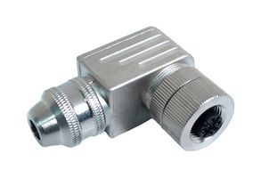MUELLER ELECTRIC BU-12ZS44-PG9 传感器连接器, M12 4 PIN F RA STL A CD PG9 FW