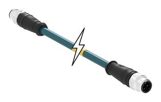 MOLEX 130048-0251 传感器 线缆, 4P M12公-连接器, 公, 11.8英寸