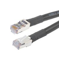 L-COM TRD695OS-BLK-50F 以太网 线缆, 线缆, CAT6, RJ45公-连接器, 公, 50