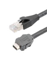 L-COM TRGIX603EC-BLK-10M 以太网 线缆, IX A 公-RJ45 公, 32.8