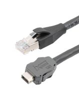L-COM TRGIX603EC-BLK-2M 以太网 线缆, IX A 公-RJ45 公, 6.6 LA