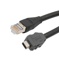 L-COM TRGIX603LZ-BLK-2M ENET CORD, IX A PLUG-RJ45 PLUG, 6.6