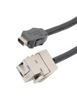 L-COM TRGIX605EC-BLK-1M 以太网 线缆, IX A公-RJ45 插座, 3.3