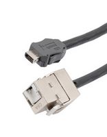 L-COM TRGIX605EC-BLK-20CM ENET CORD, IX A PLUG-RJ45 JACK, 7.9"