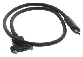 L-COM U3A00056-05M. USB CABLE, 2.0 TYPE C PLUG-RCPT, 19.7"