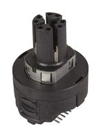 HARTING 21033812818 传感器 连接器, M12, 母, 8路, PCB