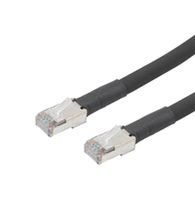 L-COM TRD624AHFO-BLK-15F 以太网 线缆, 线缆, CAT6A, RJ45公-连接器, 公, 15