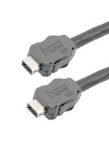L-COM TRGIX601EC-BLK-1M ENET CORD, CAT6A, IX A PLUG-PLUG, 3.3