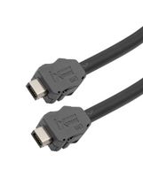 L-COM TRGIX602EC-BLK-3M 以太网 线缆, 线缆, CAT6A, IX B公-B公, 9.8