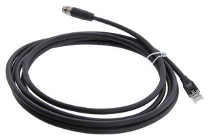 L-COM TRG864-P6B-3M 传感器 线缆, M12 公-RJ45 公, 9.8英尺