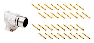 AMPHENOL SINE/TUCHEL MA7RAE1601S-KIT 传感器连接器, M23, 母, 16路, 面板