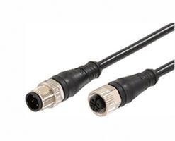 MOLEX 120066-8822 SENSOR CORD, 4P M12 PLUG-RCPT, 32.8
