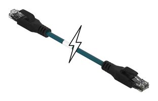 MOLEX 120108-8478 ENET CORD, CAT5E, RJ45 PLUG-PLUG, 16.4