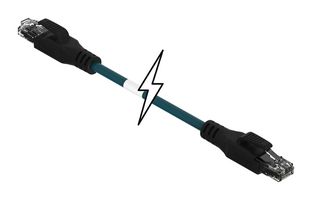 MOLEX 120108-8532 以太网 线缆, CAT5E, RJ45 公-公, 19.7英寸