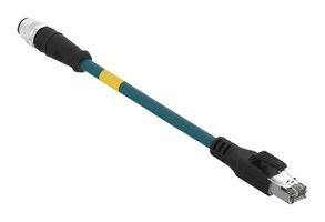 MOLEX 130048-0237 传感器 线缆, 4P M12公-RJ45公/16.4