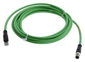 MOLEX DEL-130048-0309 SENSOR CORD, 4P M12 PLUG-RJ45 PLUG, 3.3