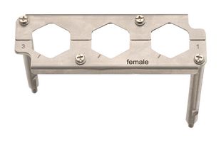 HARTING 09400169912 FRAME, METAL, M4, RCPT INSERT