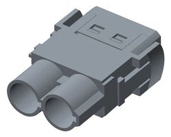 TE CONNECTIVITY T2111020101-007. 重载连接器嵌芯, 公, 2路, 25MM2
