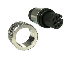 NORCOMP 858-005-20TRLS4 传感器连接器, M12, 5路, 母, 电缆