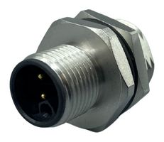 NORCOMP 859-LP5-10SR004 传感器连接器, M12, 5路, 公, 面板