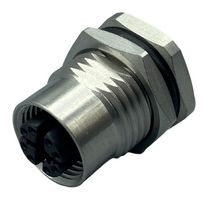 NORCOMP 859-X08-20SR0R4. 传感器连接器, M12, 8路, 母, 面板