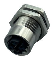 NORCOMP 859-X08-20SR004. 传感器连接器, M12, 8路, 母, 面板