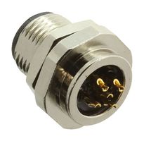 NORCOMP 859-005-10SR004 传感器连接器, M12, 5路, 公, 面板