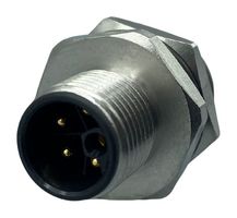NORCOMP 860-LP5-11SR004 传感器连接器, M12, 5路, 公, 面板