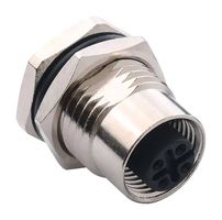 NORCOMP 860RD04-21SR004 传感器连接器, M12, 4路, 母, 面板