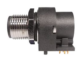 NORCOMP 861-008-11SR004 传感器连接器, M12, 8路, 直角 公, 面板