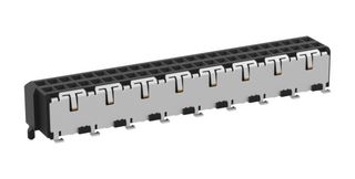 ERNI - TE CONNECTIVITY 144662-E 夹层 连接器, 母, 50路, 2排, 1MM