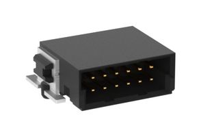 ERNI - TE CONNECTIVITY 154763-E 连接器, 直角型 公, 12路, 2排, 1.27MM, SMT