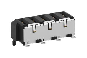 ERNI - TE CONNECTIVITY 214356-E 夹层 连接器, 母, 5路, 1排, 2MM