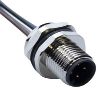 MUELLER ELECTRIC AI-T00205 SINGLE ENDED CORDSET, STRAIGHT M12 MALE TO PIGTAIL, .5 M, PVC 62AK6839