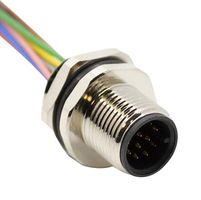 MUELLER ELECTRIC AI-T00210 CORDSET, PG9 PANEL-MT M12 MALE TO CUT-END, 12C., 0.5M 62AK6844