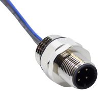 MUELLER ELECTRIC AI-T00213 CORDSET, PG9 PANEL-MT M12 MALE TO CUT-END, 4 COND., 1M 62AK6847