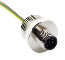 MUELLER ELECTRIC AI-T00216 传感器 线缆, 8P M12 公-自由线端, 11.8英寸